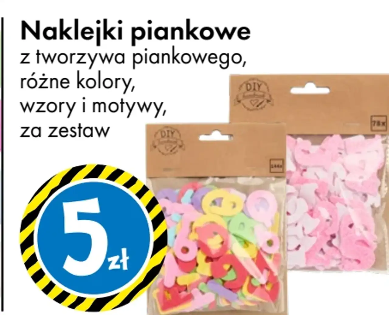 Naklejki piankowe z tworzywa piankowego