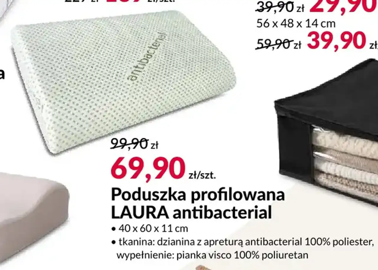 Poduszka profilowana LAURA antibacterial