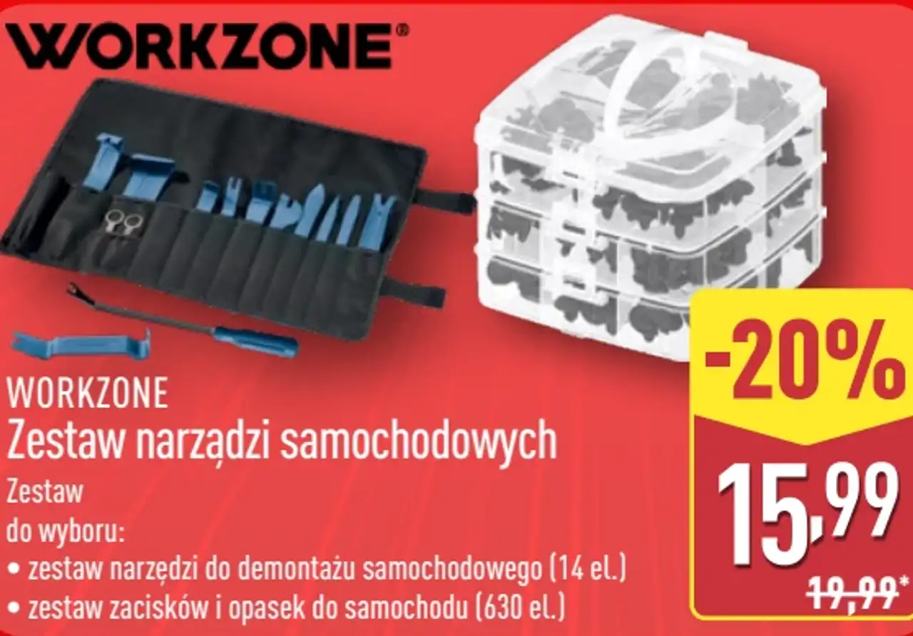 WORKZONE Zestaw narzędzi samochodowych