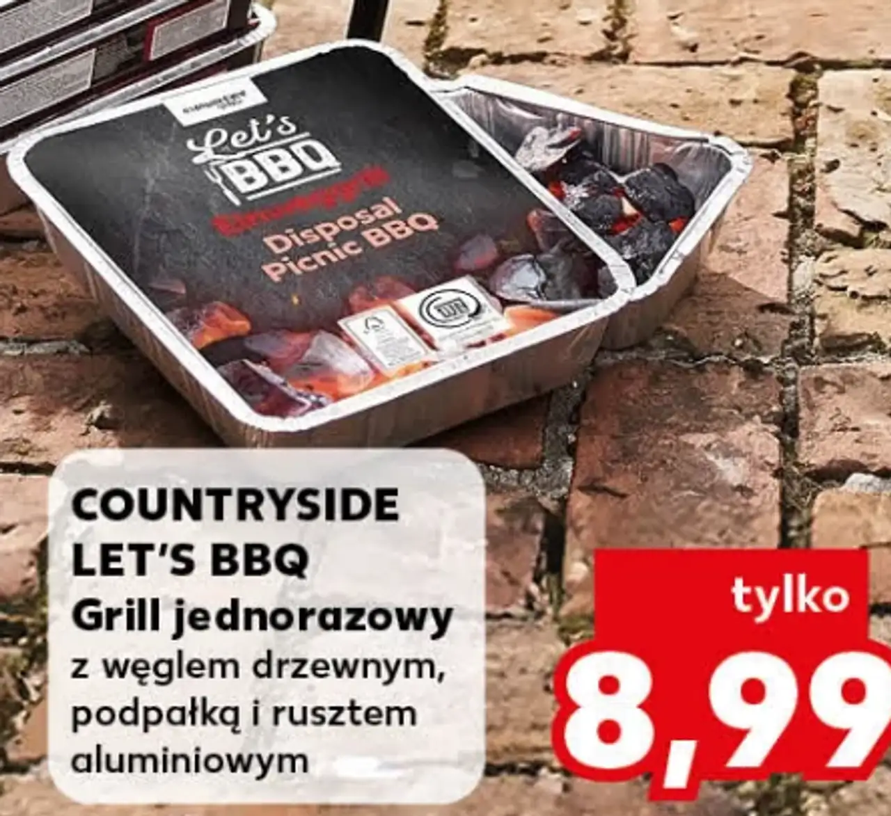 Countryside Let's BBQ Grill jednorazowy