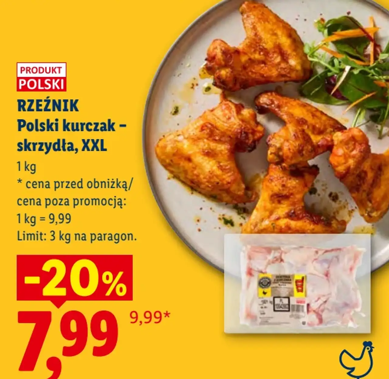 RZEŹNIK Polski kurczak - skrzydła, XXL