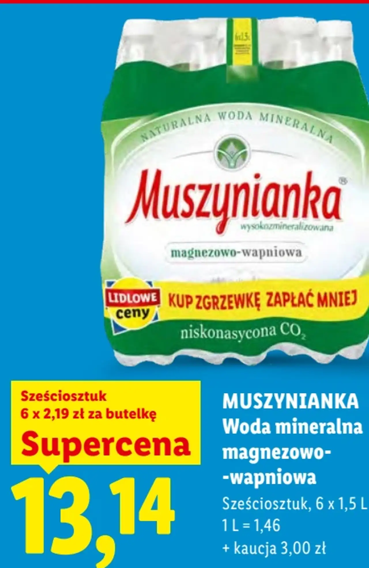 Muszynianka Woda mineralna magnezowo-wapniowa