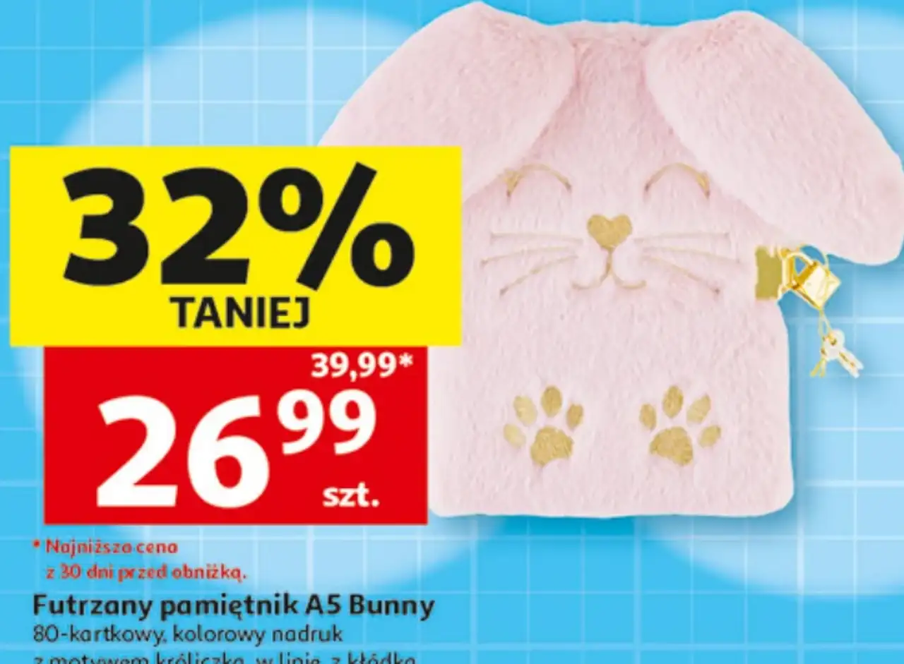 Futrzany pamiętnik A5 Bunny