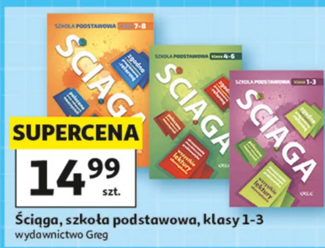 Ściąga, szkoła podstawowa, klasy 1-3 wydawnictwo Greg