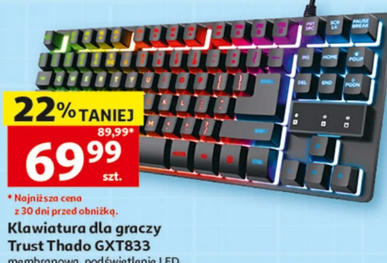 Klawiatura dla graczy Trust Thado GXT833