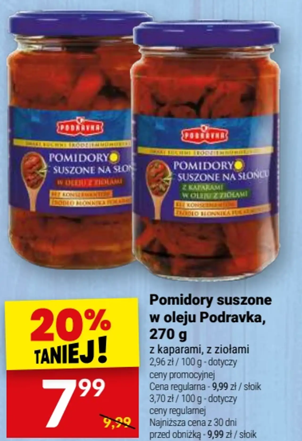 Pomidory suszone w oleju Podravka