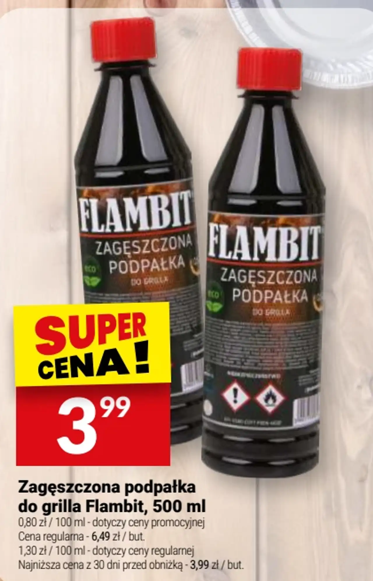 Zagęszczona podpałka do grilla Flambit