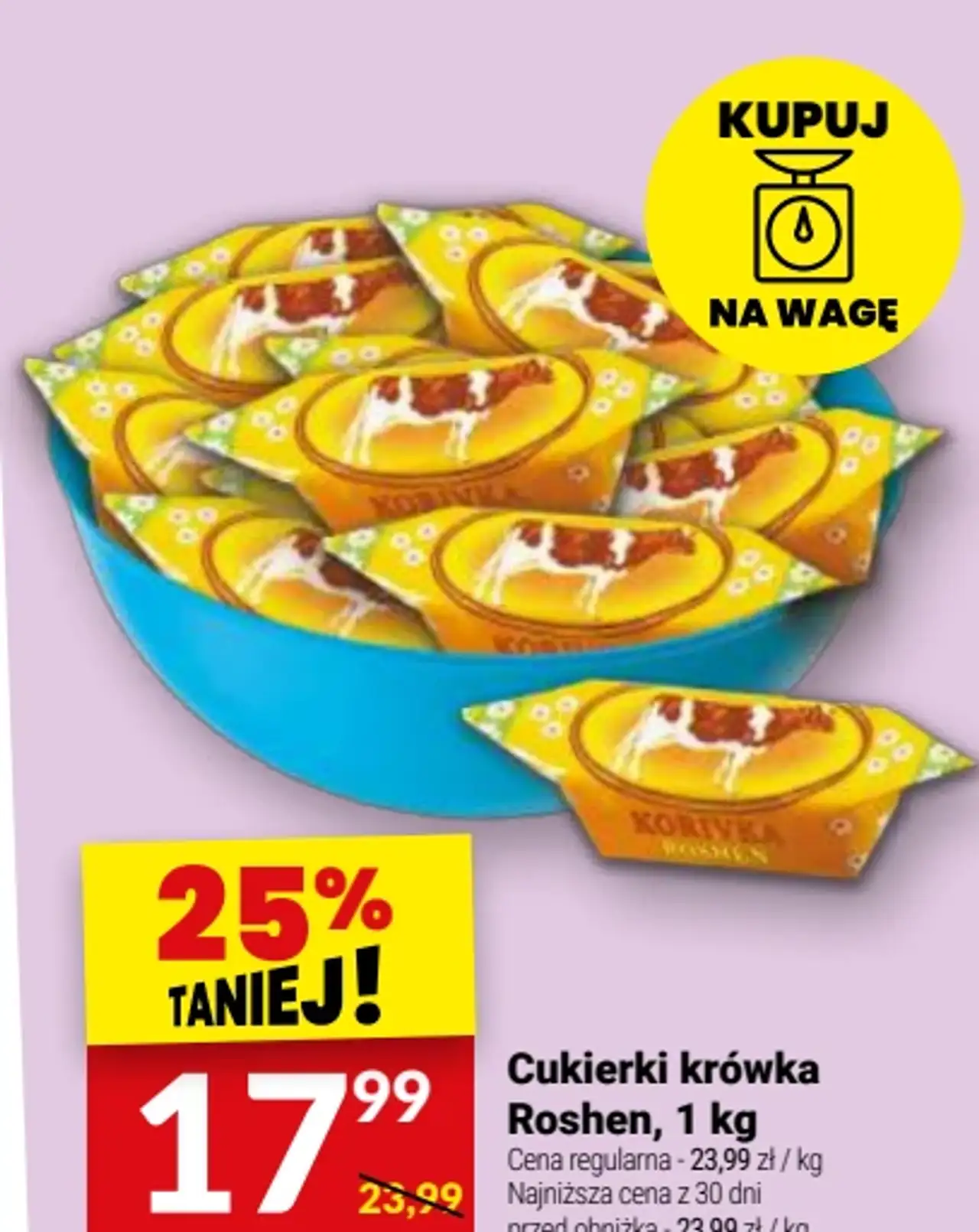 Cukierki krówka Roshen