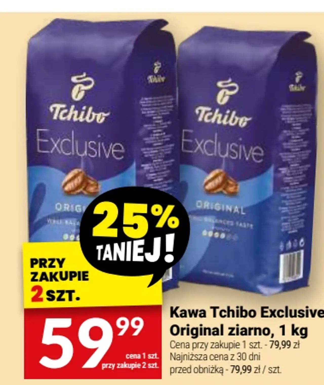 Kawa Tchibo Exclusive Original ziarno, 1 kg