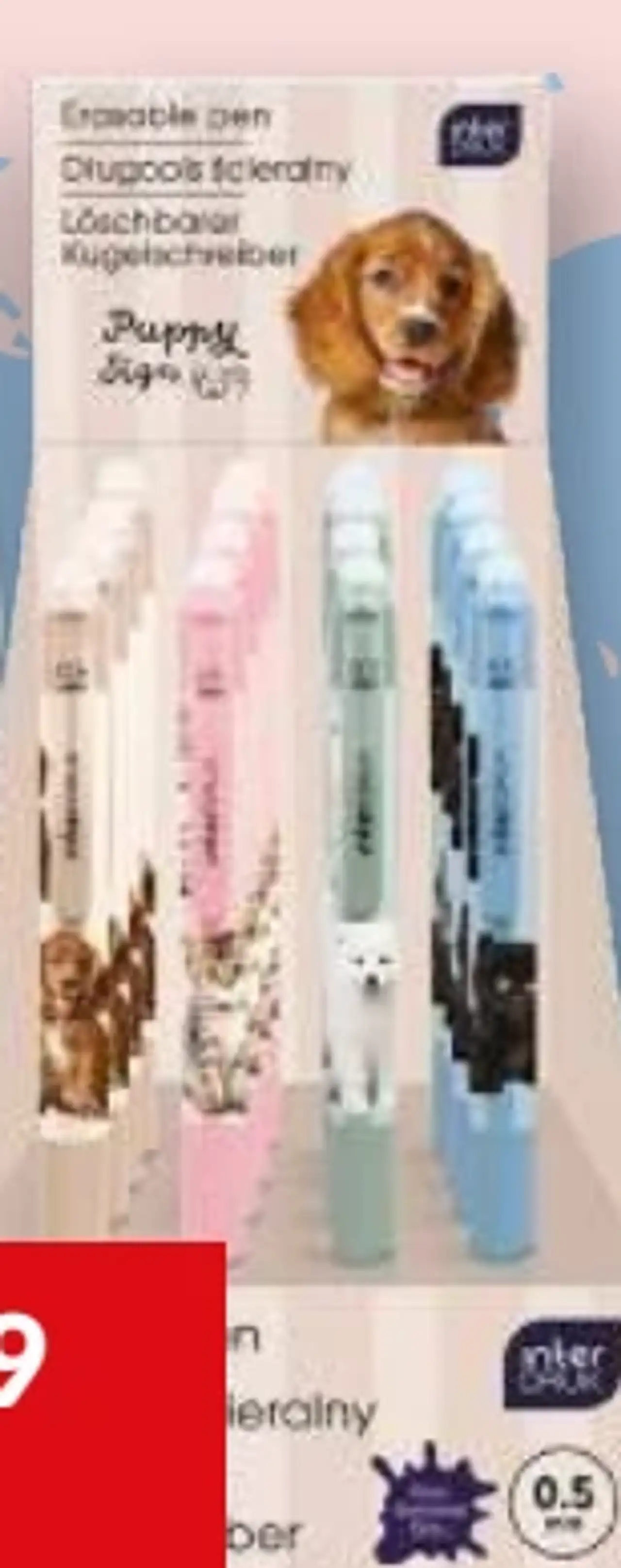 Długopis ścieralny Puppy Sign Interdruk, 1 szt.