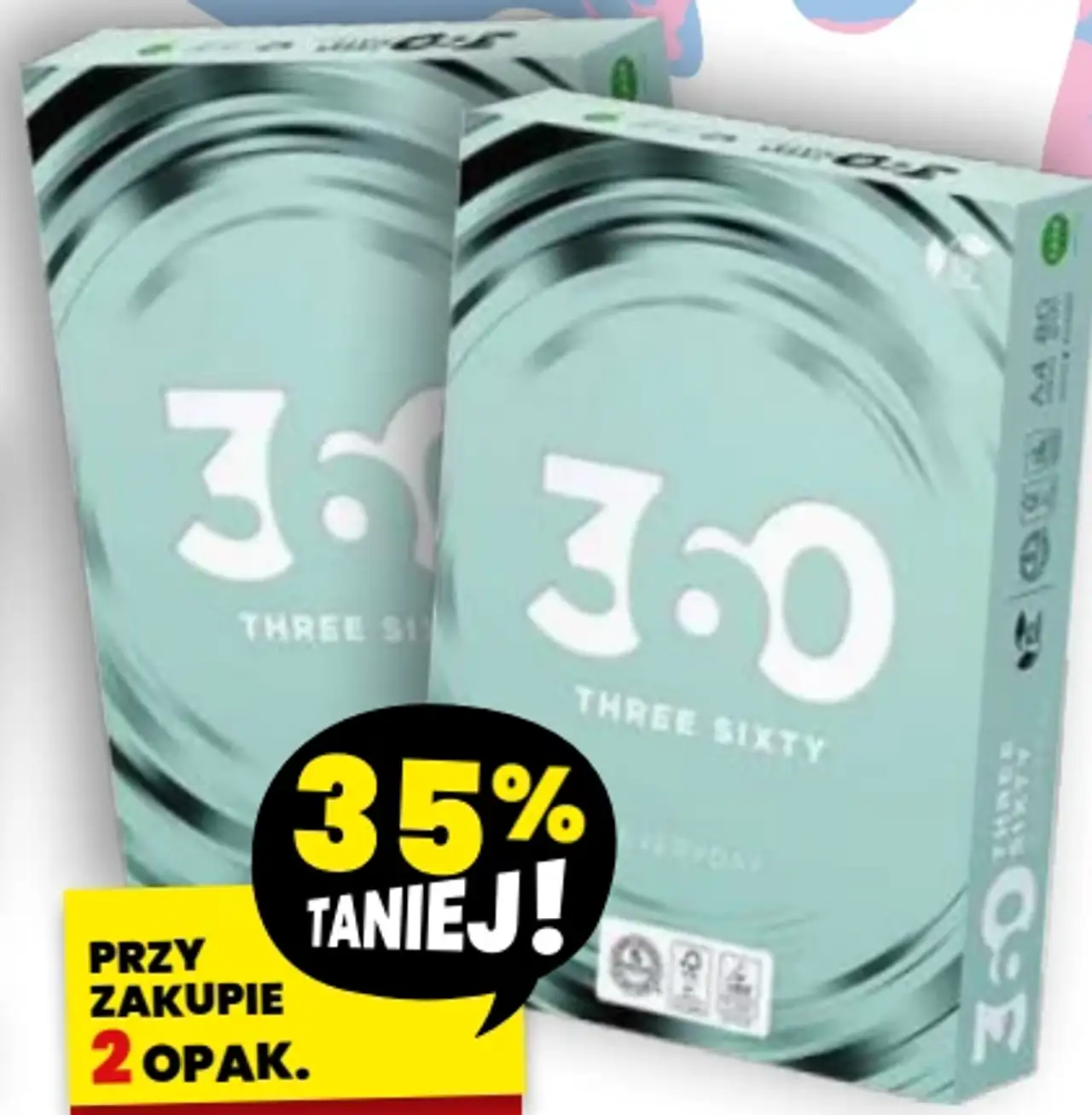 Papier ksero A4 Three Sixty 80 g, 1 opak.