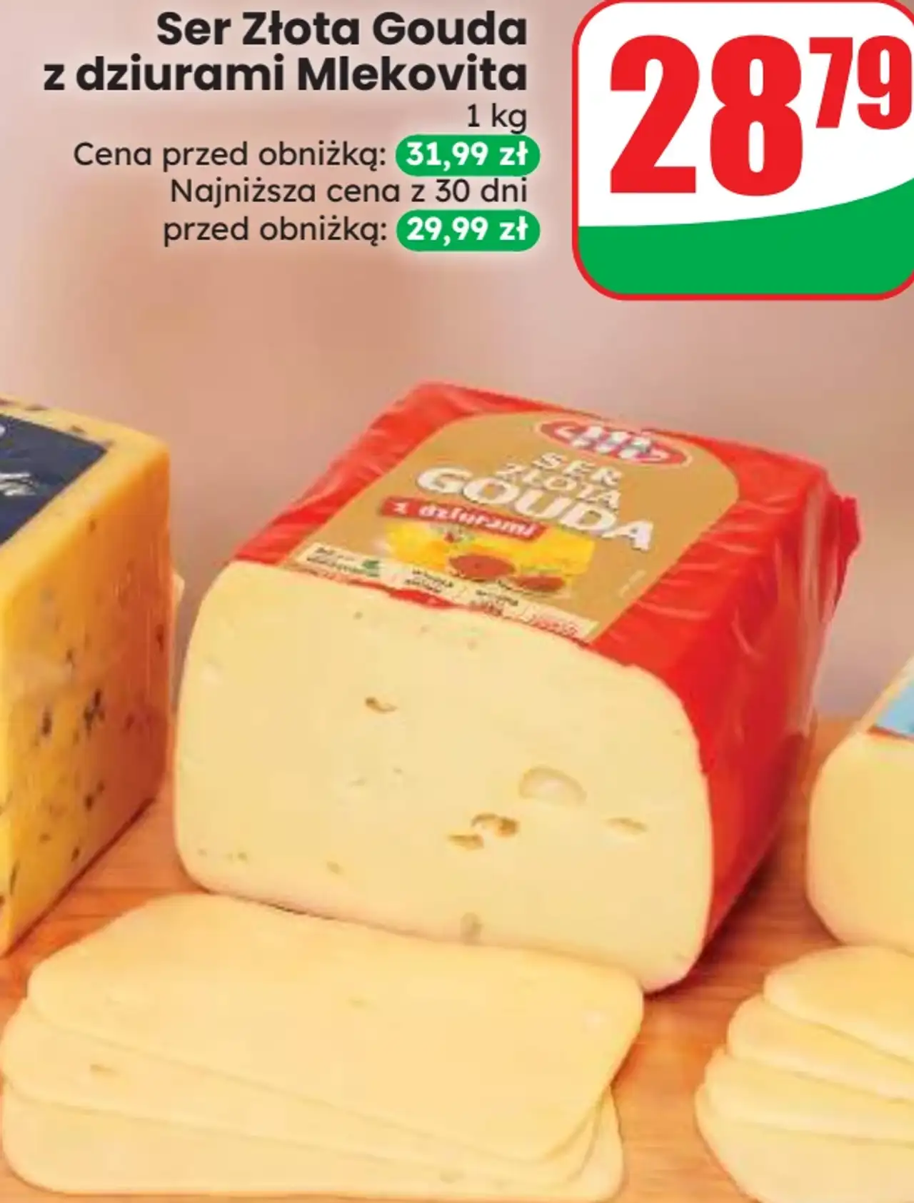 Ser Złota Gouda z dziurami Mlekovita