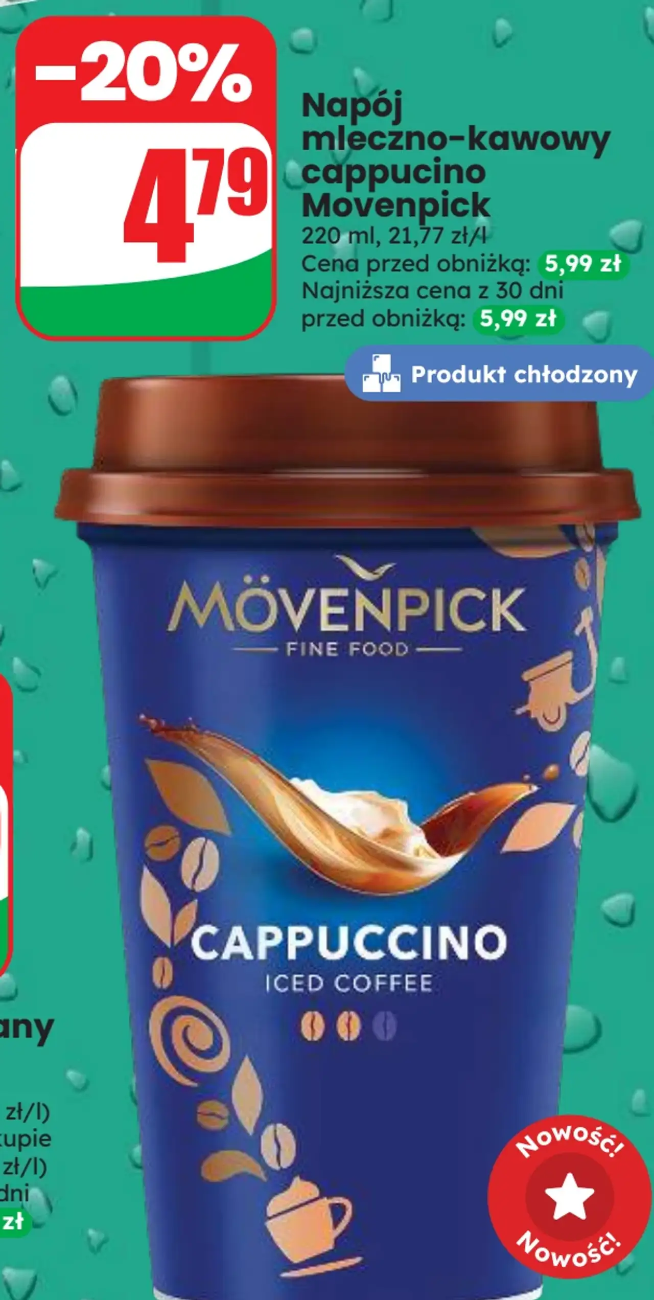 Napój mleczno-kawowy cappuccino Movenpick