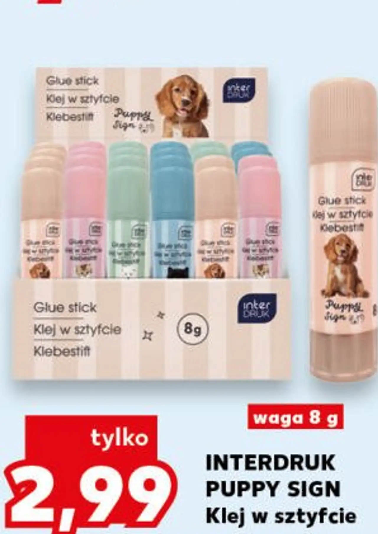 Klej w sztyfcie INTERDRUK PUPPY SIGN waga 8 g