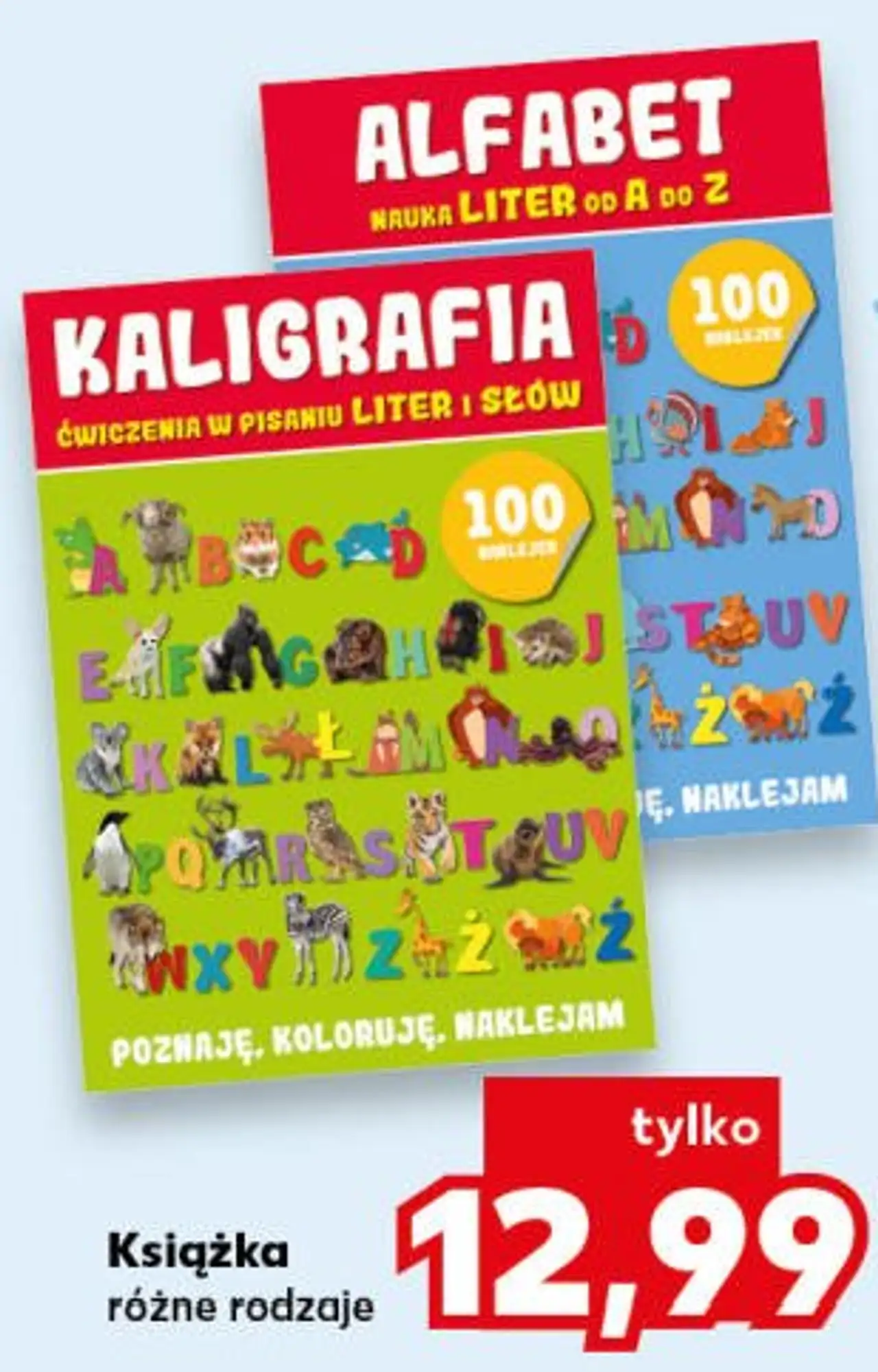 Książka, różne rodzaje (np. Kaligrafia, Alfabet)