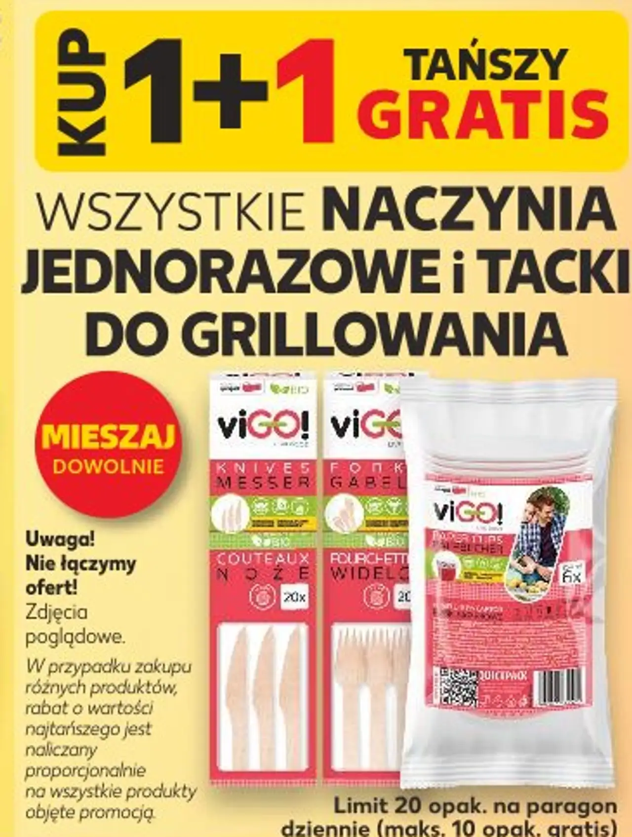 Naczynia jednorazowe i tacki do grillowania Vigo!