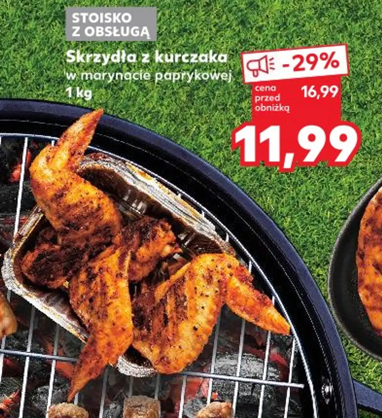 Stojsko z obsługą Skrzydła z kurczaka w marynacie paprykowej