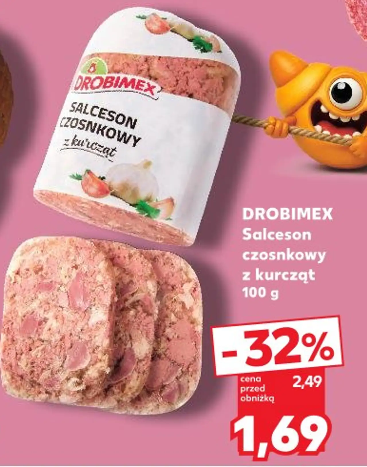 Drobimex Salceson czosnkowy z kurcząt 100 g