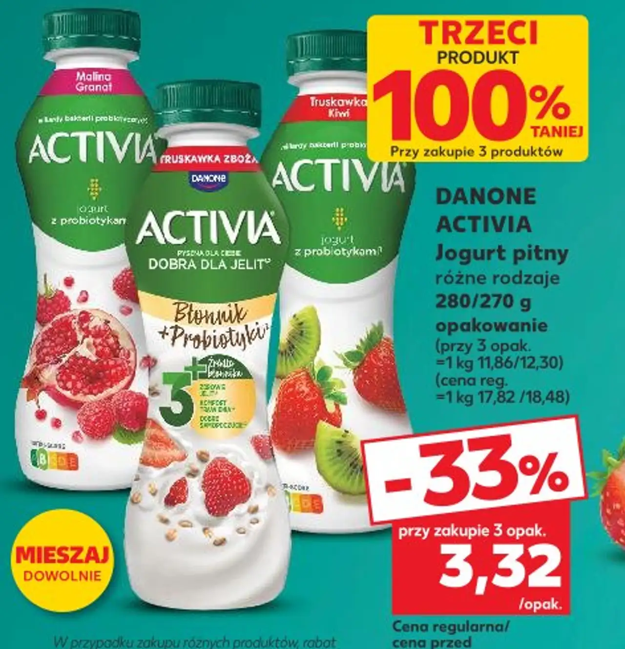 DANONE ACTIVIA Jogurt pitny