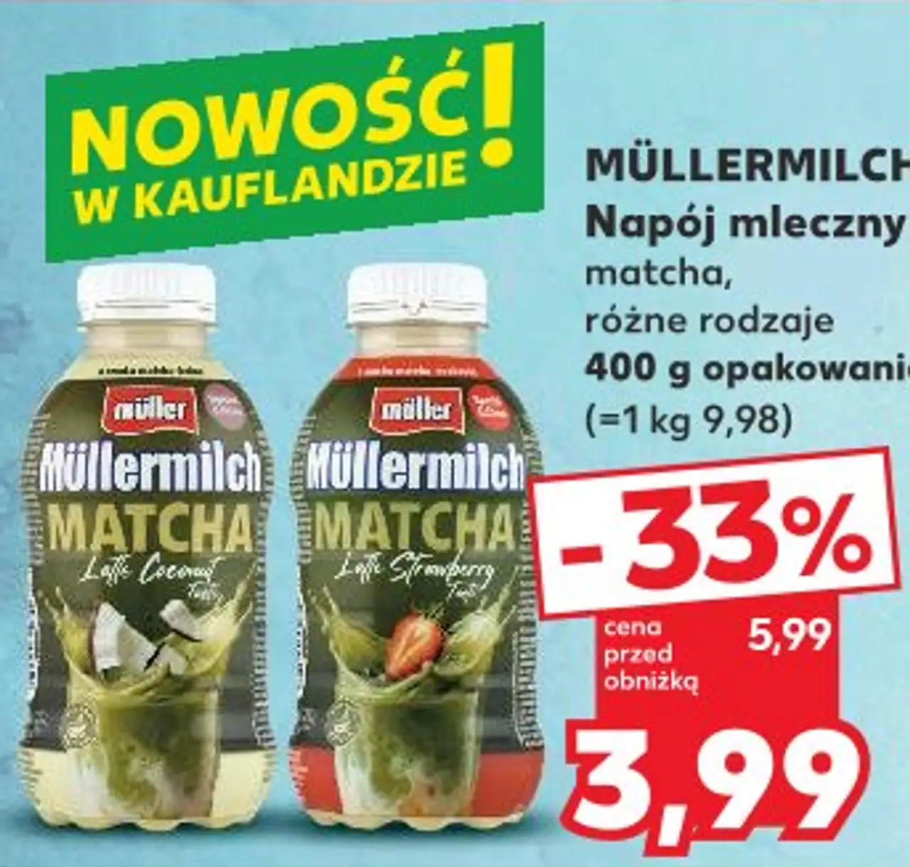 Müllermilch Napój mleczny matcha