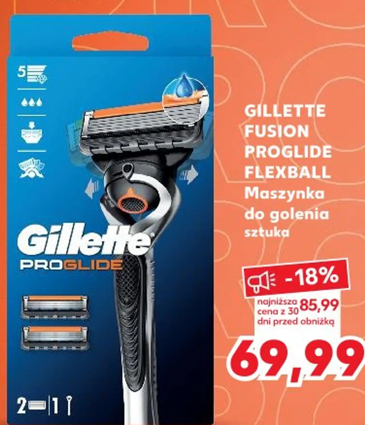 Gillette Fusion Proglide Flexball Maszynka do golenia