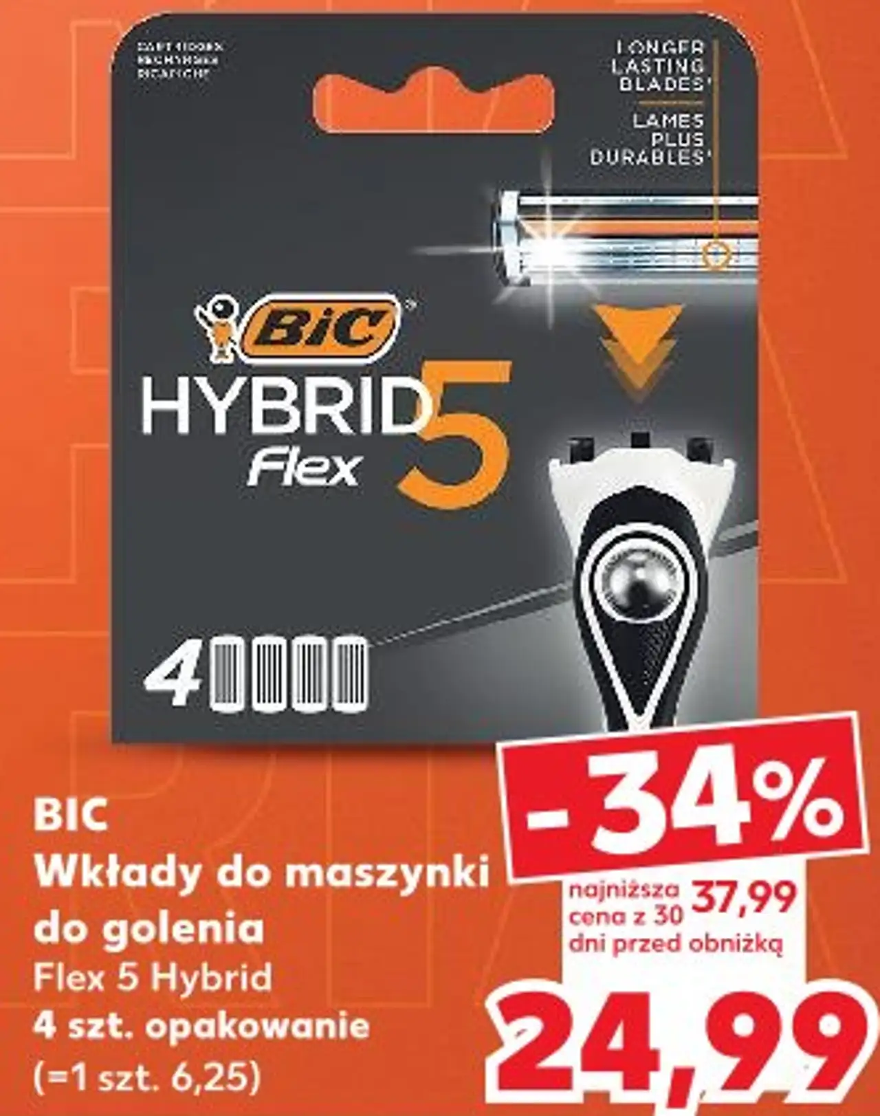 Bic Hybrid 5 Flex Wkłady do maszynki do golenia