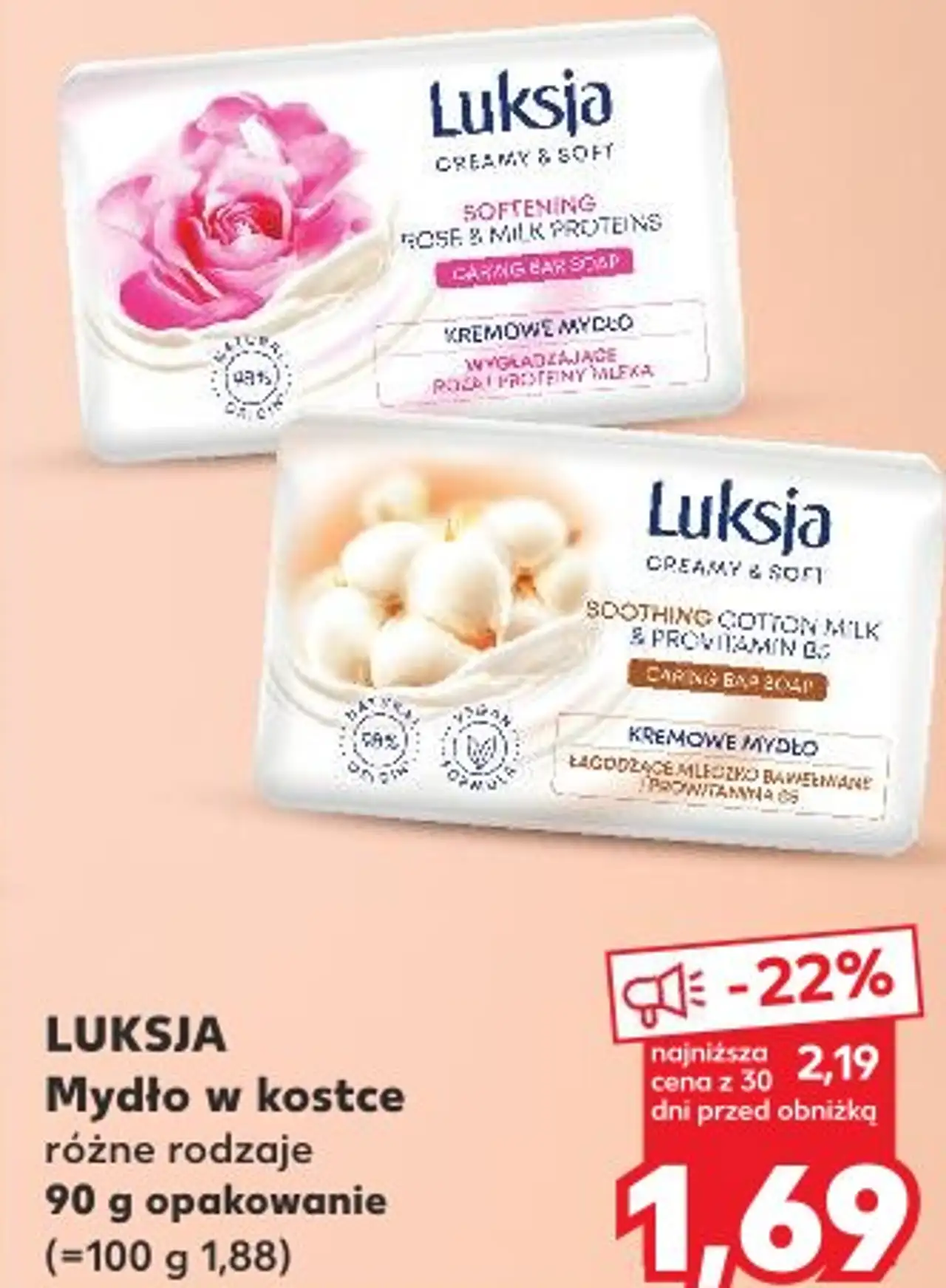 LUKSJA Mydło w kostce różne rodzaje
