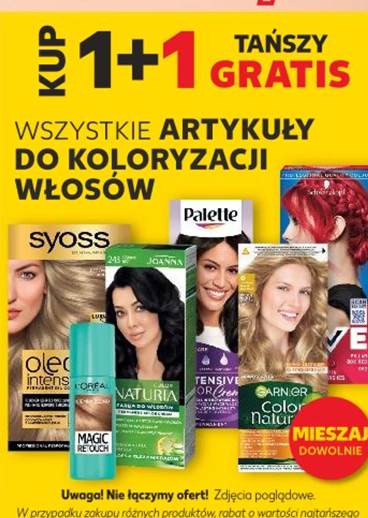 Wszystkie artykuły do koloryzacji włosów (Syoss, Palette, Joanna, Naturia)