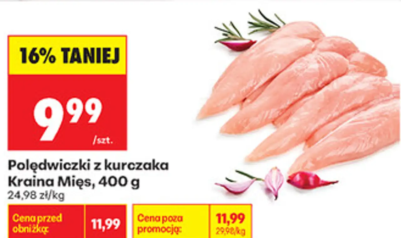 Polędwiczki z kurczaka Kraina Mięs, 400 g