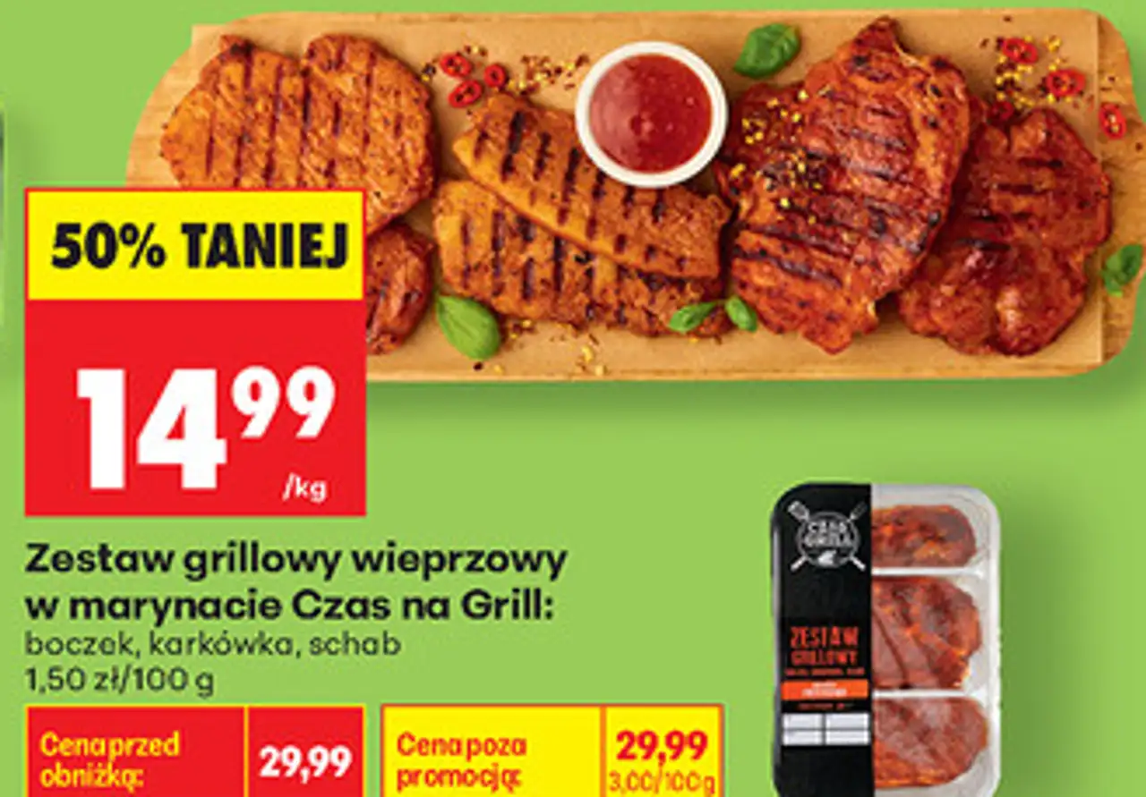 Zestaw grillowy wieprzowy w marynacie Czas na Grill