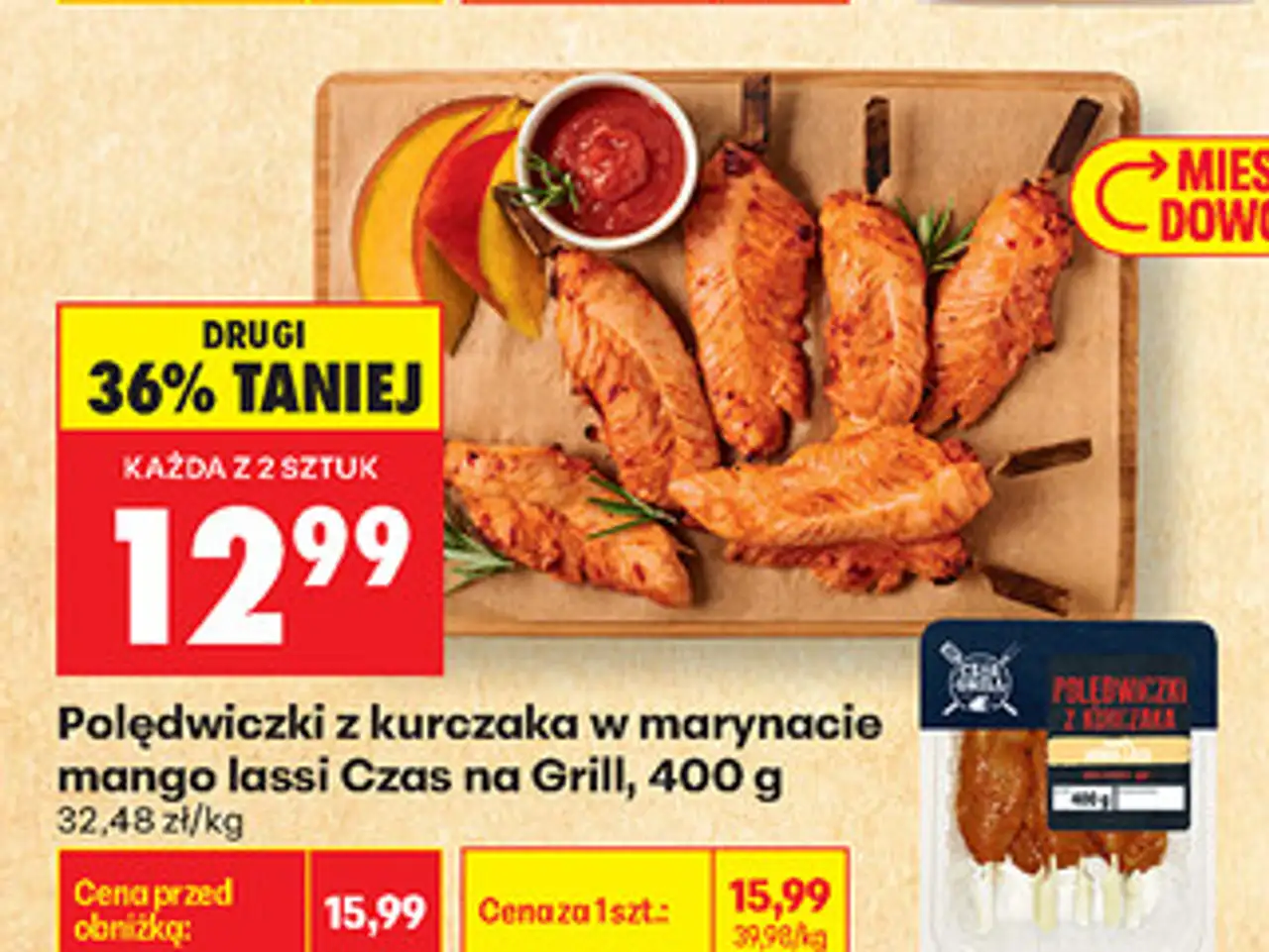 Polędwiczki z kurczaka w marynacie mango lassi Czas na Grill