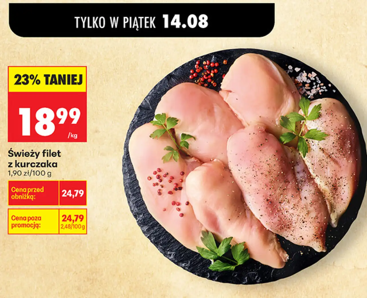 Świeży filet z kurczaka