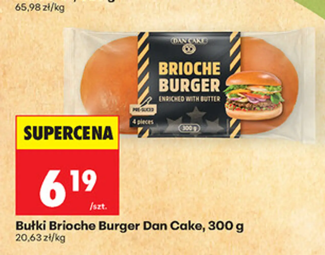 Bułki Brioche Burger Dan Cake, 300 g