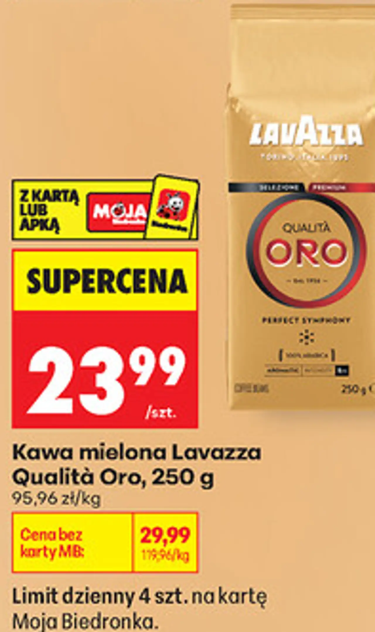 Kawa mielona Lavazza Qualità Oro, 250 g