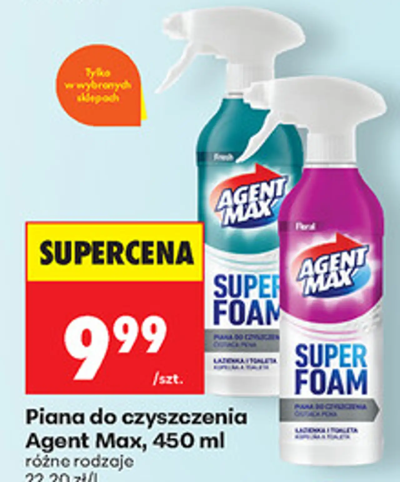 Piana do czyszczenia Agent Max, 450 ml