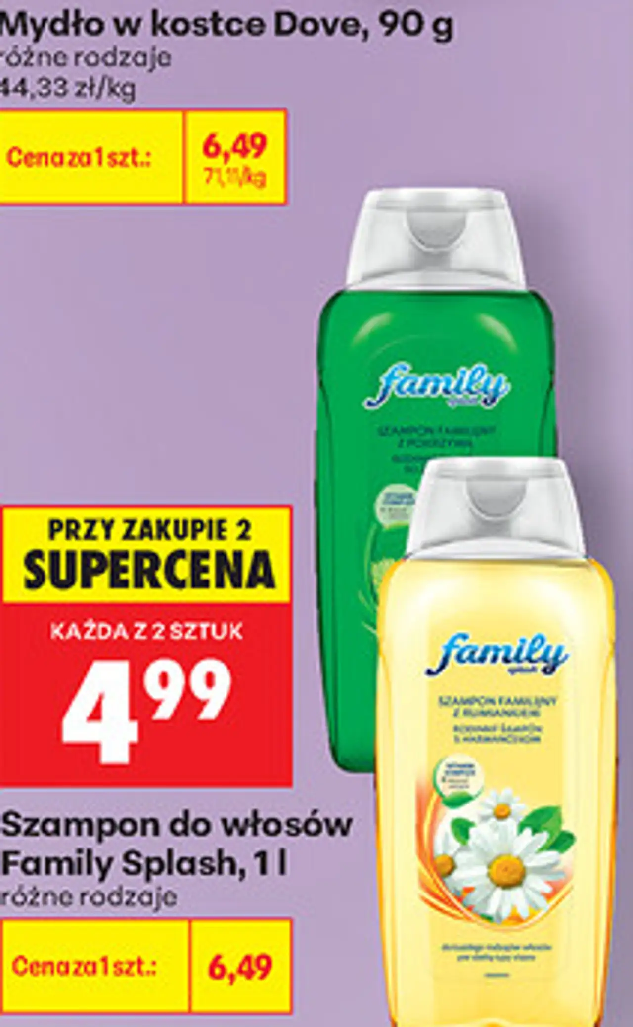 Szampon do włosów Family Splash, 1 l