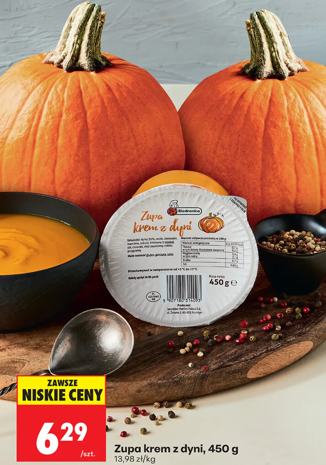 Zupa krem z dyni Biedronka, 450 g