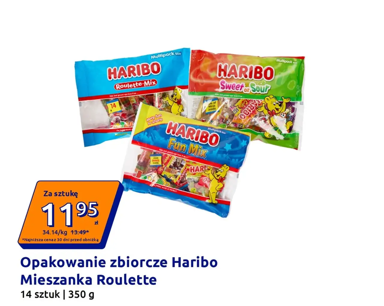 Opakowanie zbiorcze Haribo Mieszanka Roulette