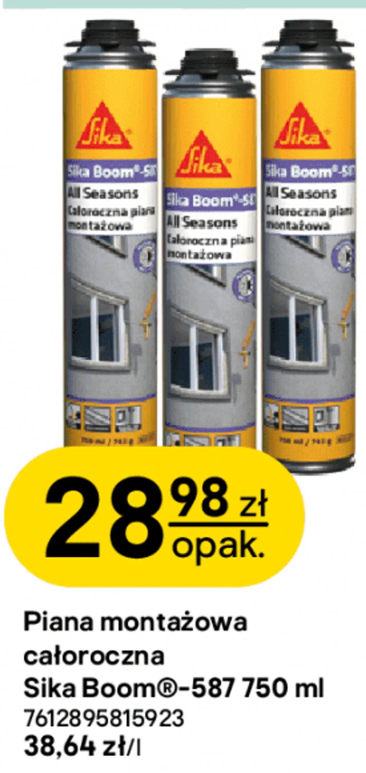 Piana montażowa całoroczna Sika Boom®-587 750 ml