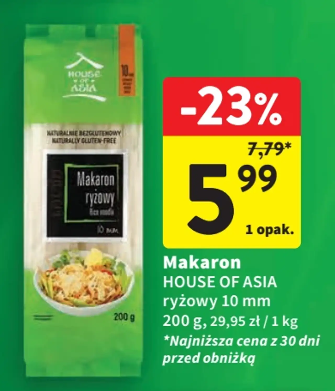 Makaron HOUSE OF ASIA ryżowy 10 mm