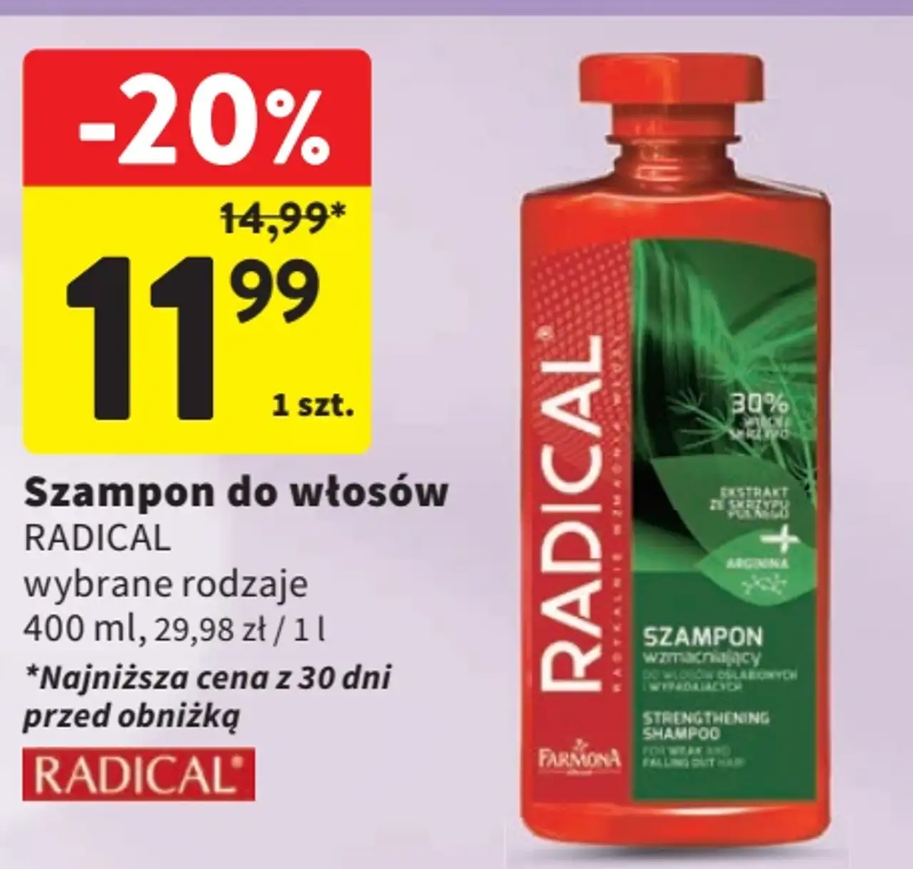 Szampon do włosów RADICAL
