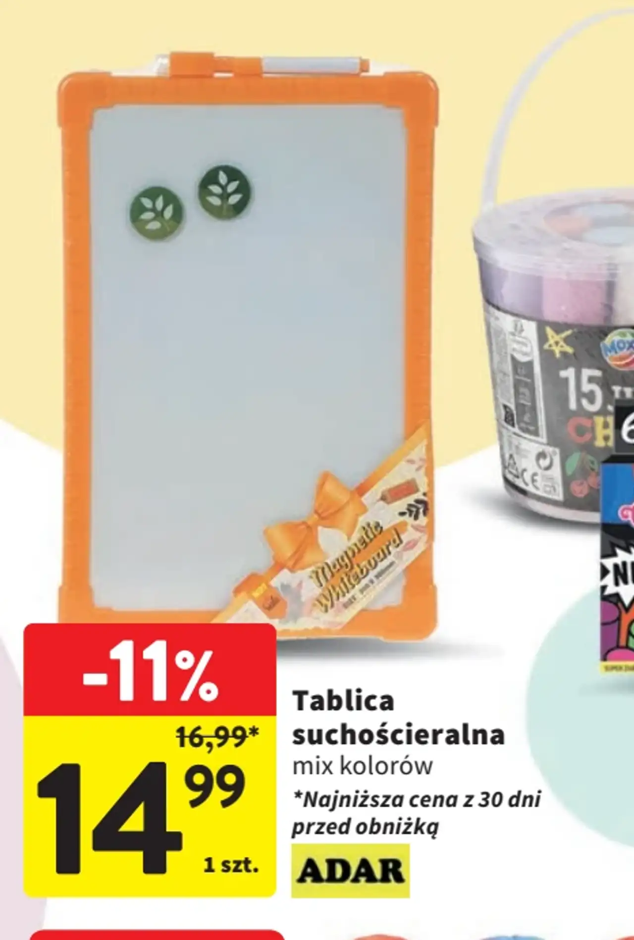 Tablica suchościeralna ADAR mix kolorów