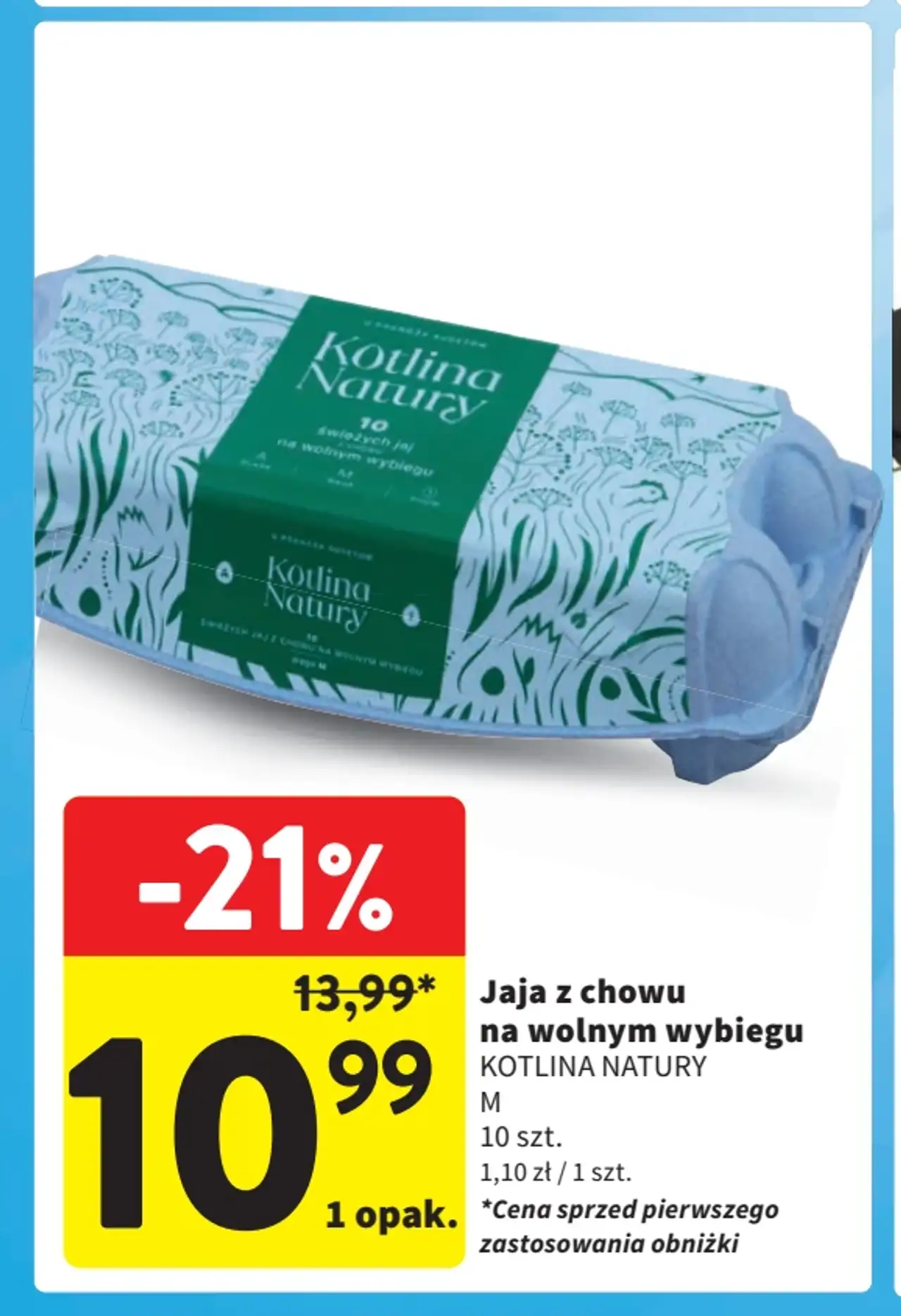 Jaja z chowu na wolnym wybiegu Kotlina Natury