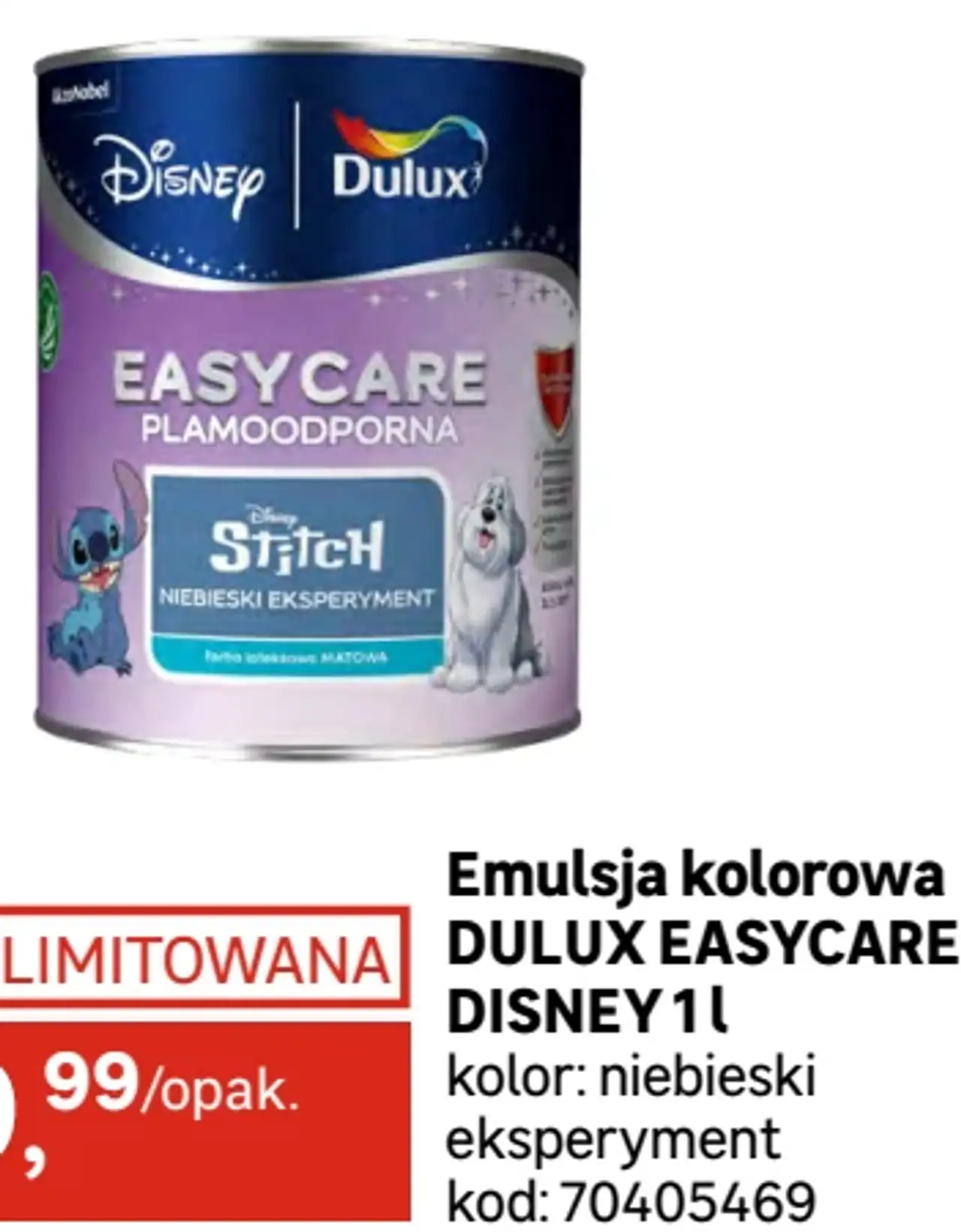 Emulsja kolorowa DULUX EASYCARE DISNEY 1 l