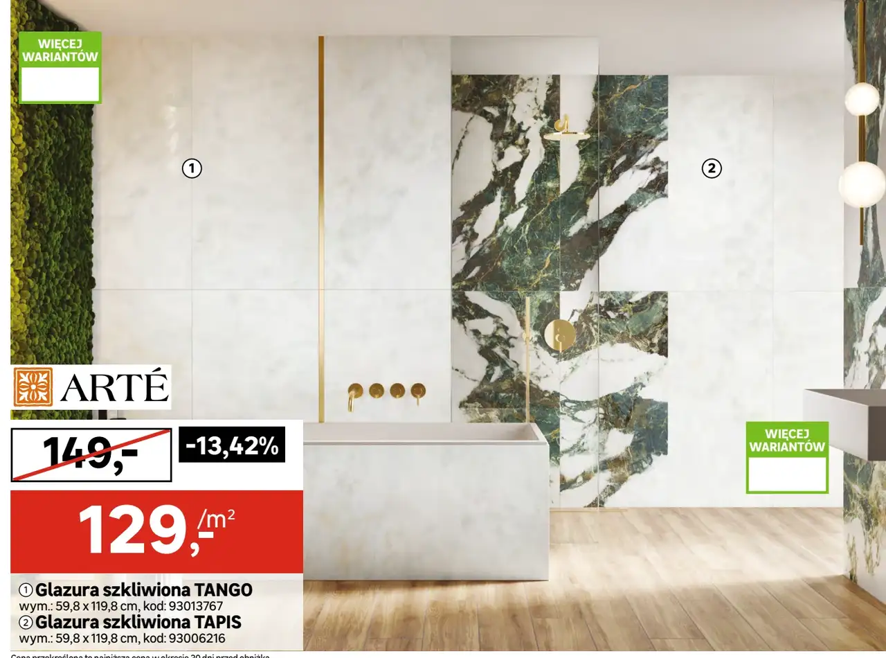 Glazura szkliwiona TANGO / Glazura szkliwiona TAPIS ARTÉ