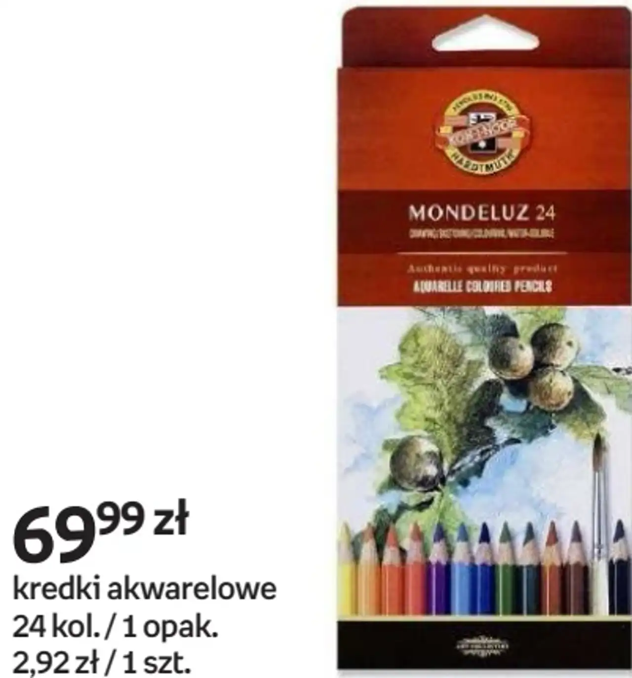Koh-I-Noor Mondeluz kredki akwarelowe 24 kol.