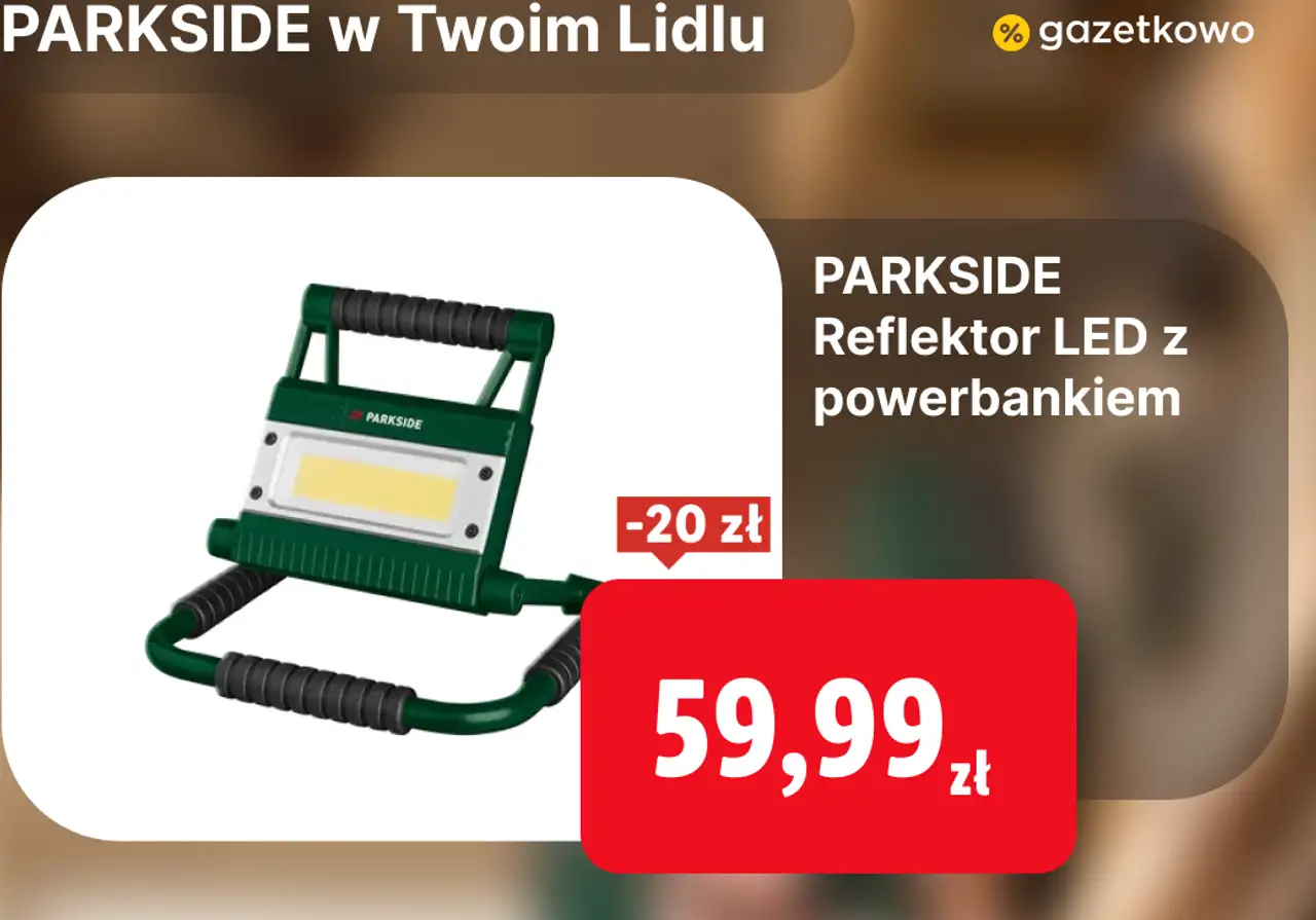 PARKSIDE Reflektor LED z powerbankiem