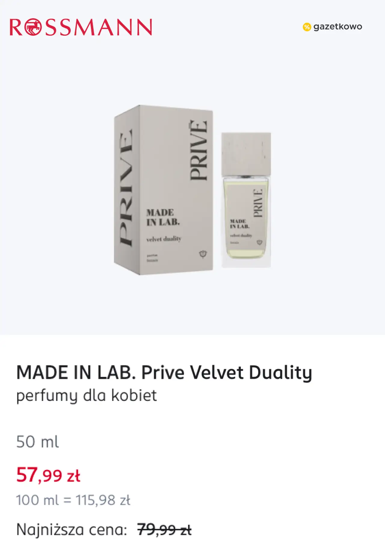 MADE IN LAB. Prive Velvet Duality perfumy dla kobiet