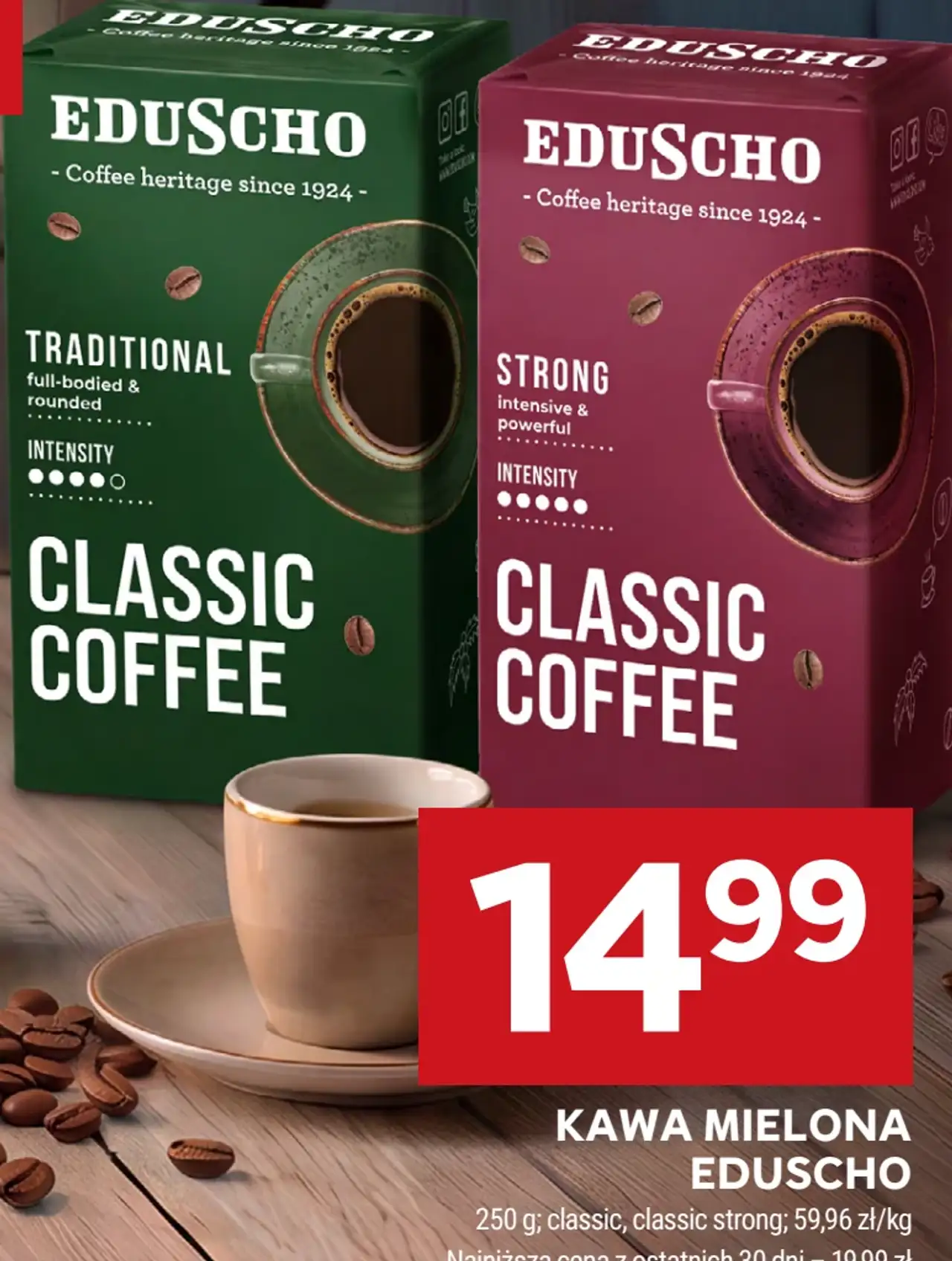 Kawa mielona Eduscho Classic / Classic Strong
