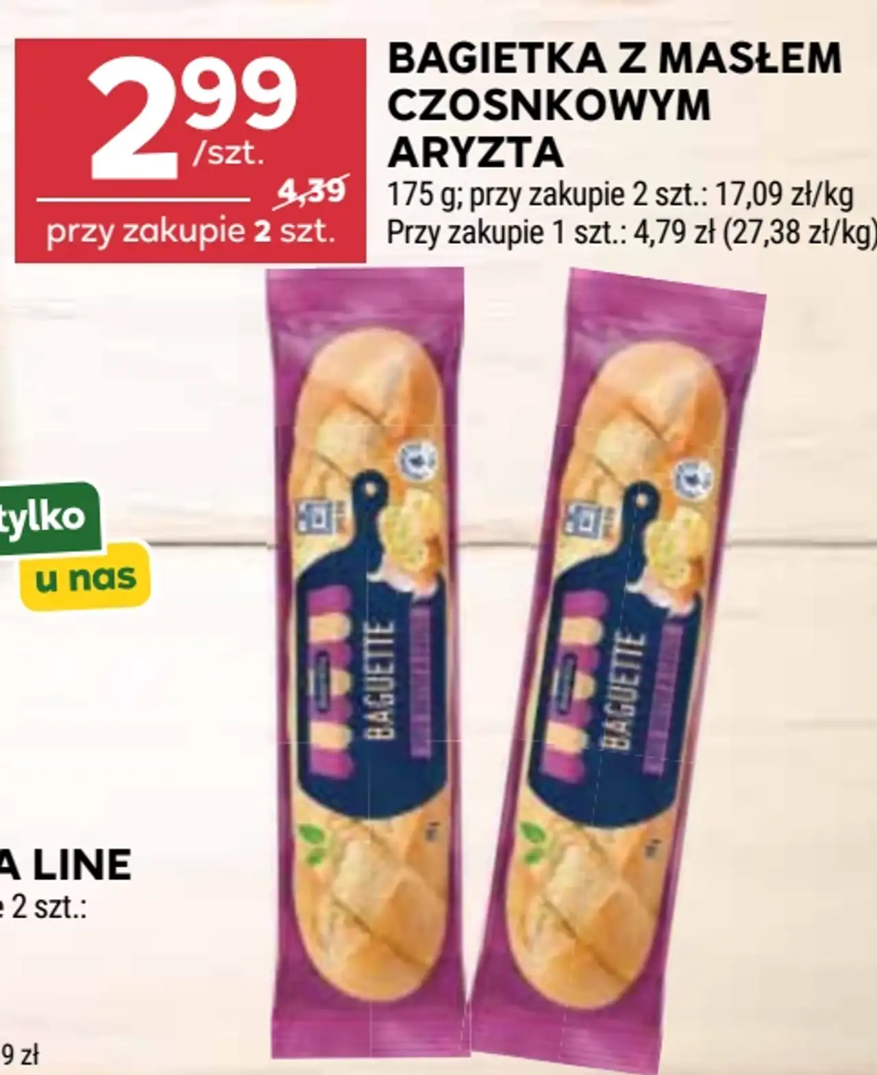 BAGIETKA Z MASŁEM CZOSNKOWYM ARYZTA
